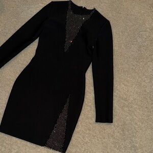 Elegant Black Long Sleeve Dress